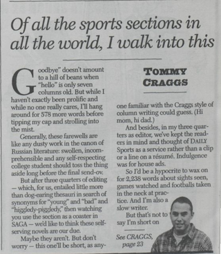 Illustration for article titled Tommy Craggs Is A Former College Paper Hot Take Artist